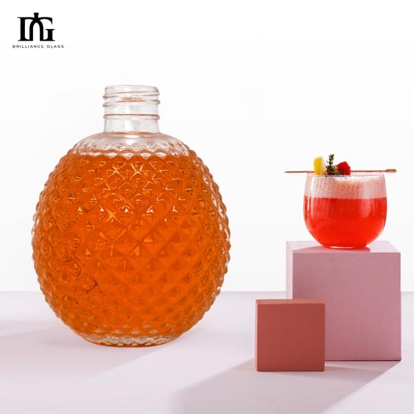 700ml Bulk Wine Alcohol Glass Bottle for Liquor Whiskey Vodka Cap Type Cork Screw Both