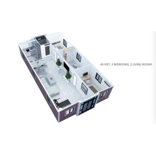 40ft портативные Flatpack складываемые модульные дома для мобильных офисов