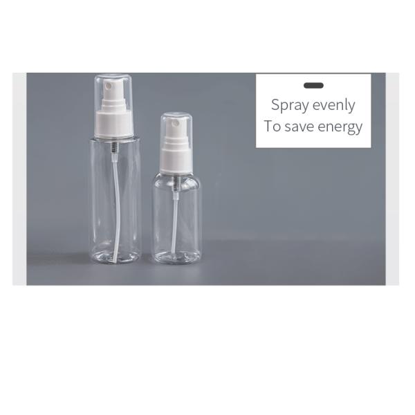 Transparent 18mm 100ML PET Spray Bottle With Nozzle 13g