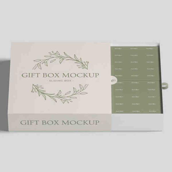 Small Elegant Custom Rigid Cardboard Paper Packaging Sliding Drawer Gift Box for Jewelry-Necklace Ring Bracelet UV Sponge