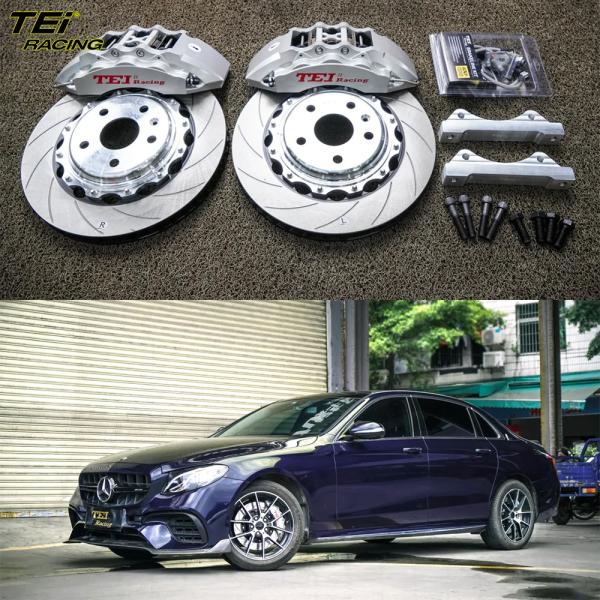 Front Big Brake Kit 6 Piston Caliper With 355x32mm Rotor BBK Auto Brake System For Mercedes Benz E200L 18 Inch Car Rim