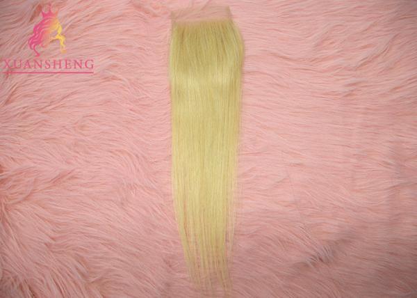 Straight 613 Blonde Hair 4*4 Closure Unprocessed Cuticle Aligned Raw
