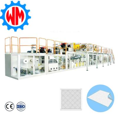 High Speed Full Servo Adult Diaper Production Line Manufacturing with PLC Control  System