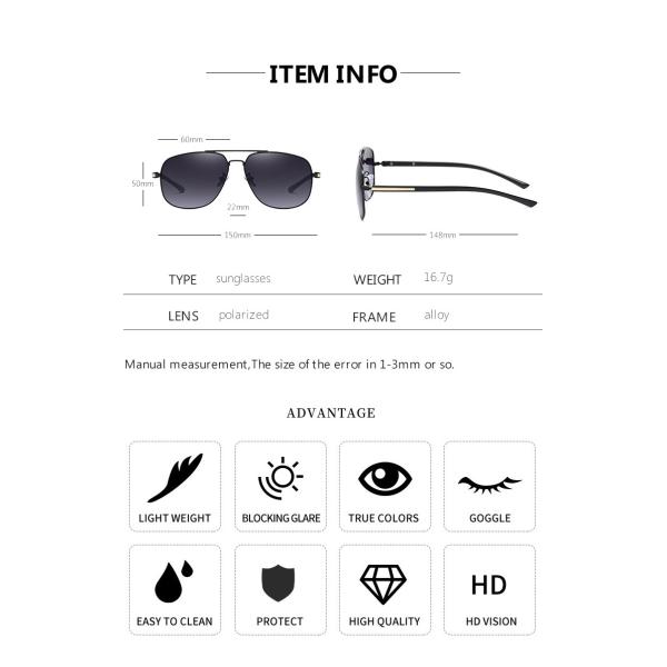 Unique Trending Uv400 Polarized Sunglasses BSCI Square Ocean Lens