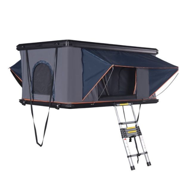aluminium hard shell car roof top tent camping box tent tenda da tetto per auto rooftop hard shell 4 person used car roof tent