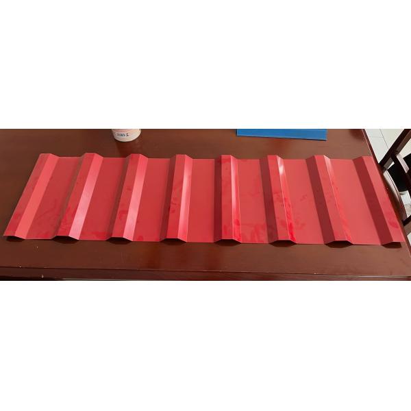 Trapezoidal Galvalume Corrugated Metal Roof Panels 0.45mm TCT
