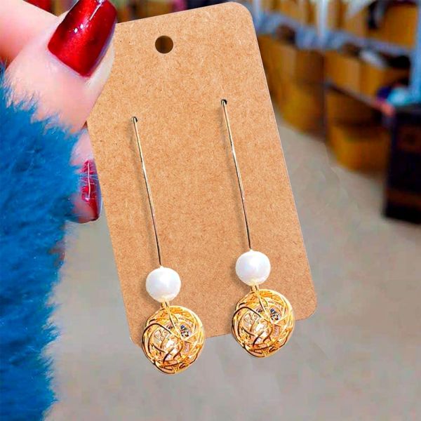 Custom Jewelry Display Card Earring Paper Tag Label OEM Accepted