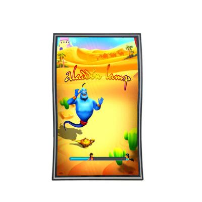 55 Inch S Shape PCAP 3M/ELO Curved Touch Screen Protocol Monitor For Vertical Gaming Screen