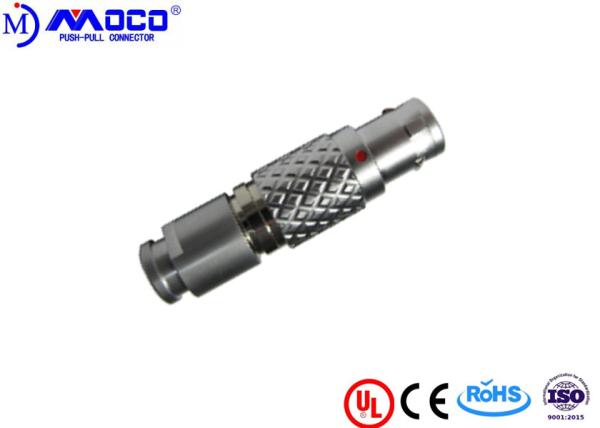 Male Circular Push Pull Connectors 00 / 0B / 1B / 2B / 3B Solder / Print Contacts