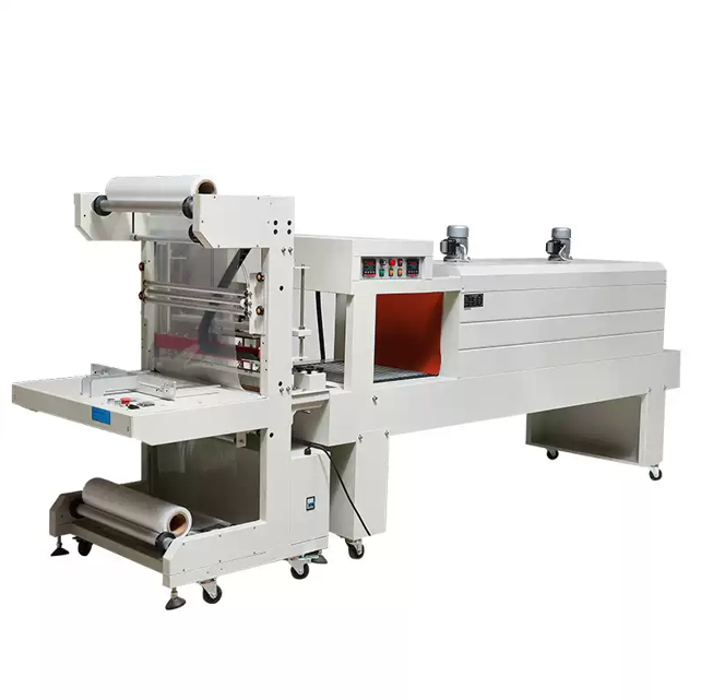 Fully automatic multifunctional electric driven PE film packaging machine for heat sealing and shrink wrapping