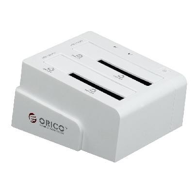 ORICO 6628SUSC USB2.0+eSATA to Dual 2.5/3.5in SATA Hard Drive Docking Station