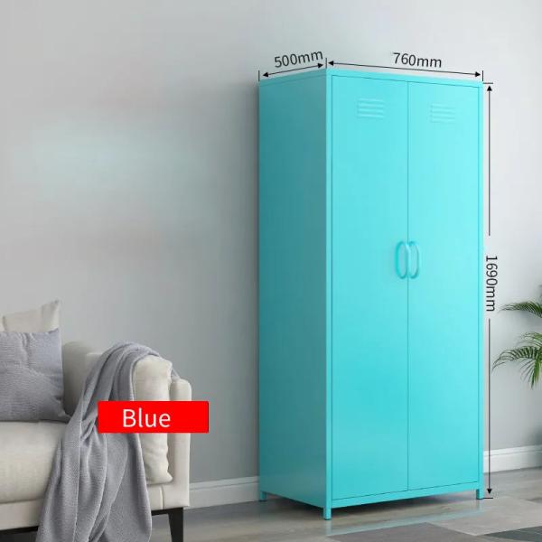 Two Door Bedroom Home Use Metal Locker Cabinet Modern