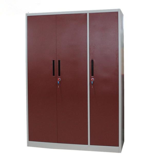 KD Electrostatic Powder Coating 0.23 CBM Metal Wardrobe Cabinet