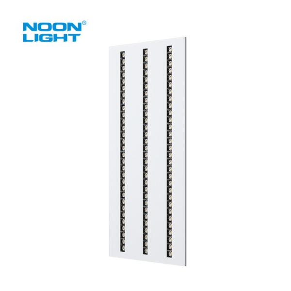 CRI80 Energy Saving White Powder Painted Steel LED Grid Light Panel With 160LM/W Luminous Efficacy