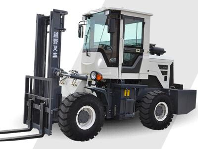 Construction work muddy ground 3.5ton diesel forklift 4x4 for outdoor use