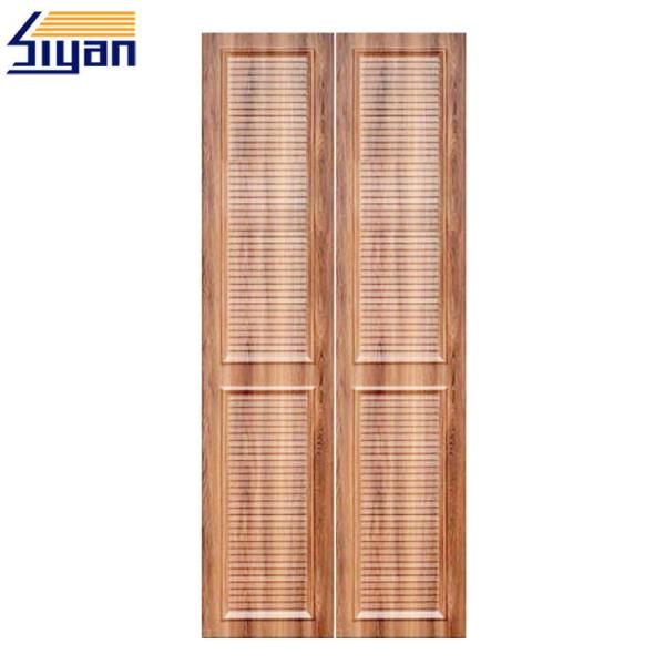 Modern Simple 2 Louvered Closet Doors Or Wooden Closet , CARB2 Standard