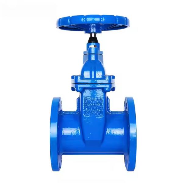 BS 4504 Ductile Iron PN10 PN16 DN100 50mm Non Rising Stem Gate Valve NRS Gate Valve For Water