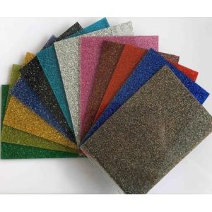 3mm 4mm 5mm Shining Glitter Acrylic Sheet Wall Decoration Cast Forming