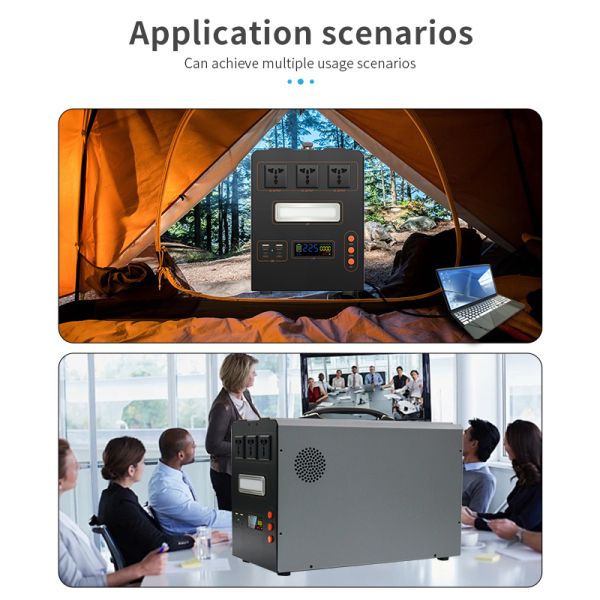 Clean Energy Solar Generator – 1500W Portable Power Station for Off-Grid Living and Low-Carbon Lifestyle