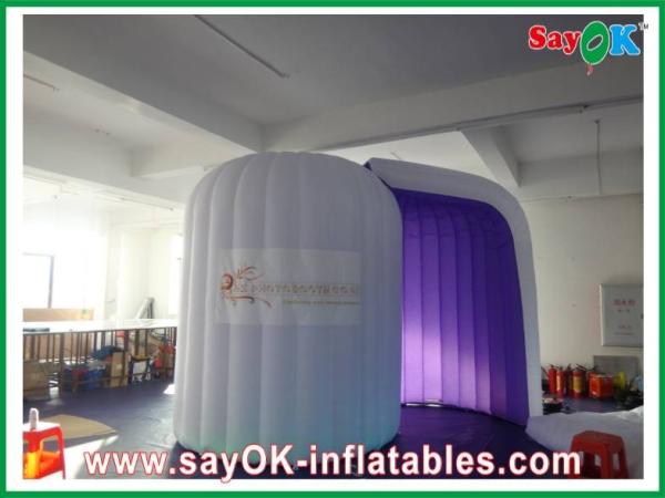 Tienda Foto-que toma inflable del partido de las decoraciones del estudio inflable de la foto púrpura durable del ventilador del CE