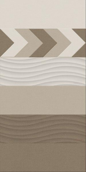 Modern Decorative Porcelain Tile / Rectangular Wall Tiles For Living Room Interior