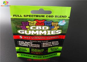 Saquinho de alumínio laminado de Packa da bolha de CBD GUMMIES sacos plásticos
