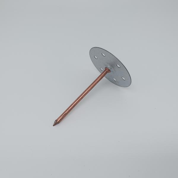 Galvanized Metal Insulation Stick Pin Adhesive Fixing Fire Resistant Anchor With Holes