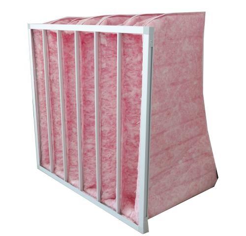 Large Rated Air Flow Pocket Air Filter AL Alloy / Gal Frame Hot Melt Sealant
