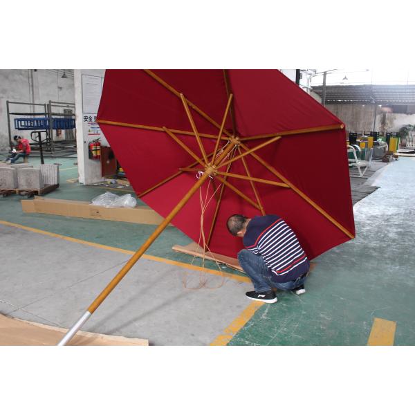 Modern Street Outdoor Patio Umbrellas Flange Surface Mounted Type