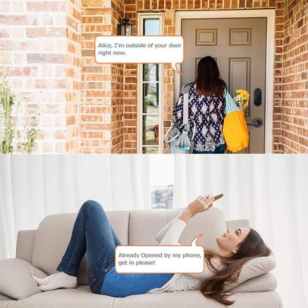 Bluetooth Smart Deadbolt Door Lock Black Ttlock Digital Door Lock