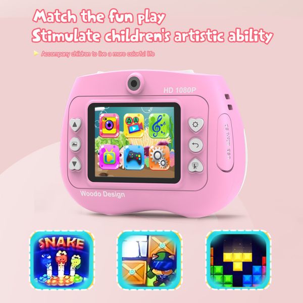 Children Digital Camera 1080P HD ZK18 Kid Camera Recording Videos Pictures
