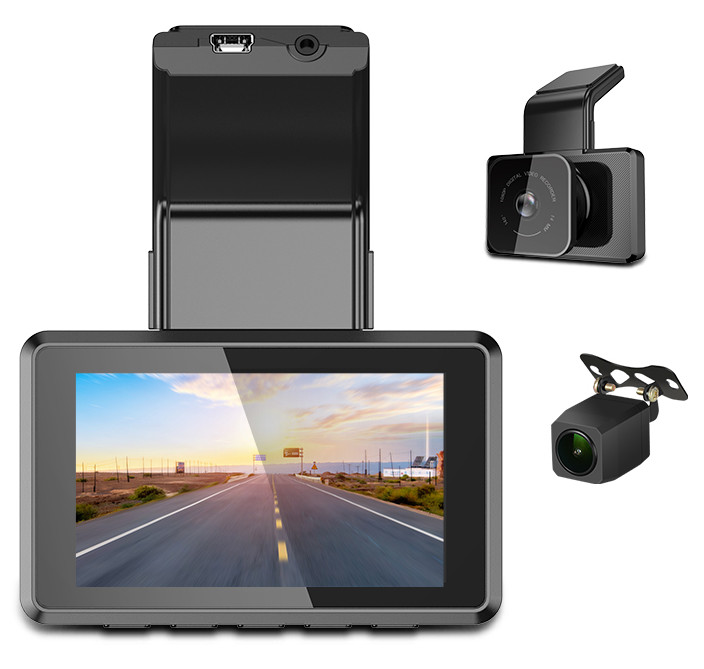 3-дюймовый Full HD Live Stream Dash Cam управляя камерой рекордера с GPS WIFI