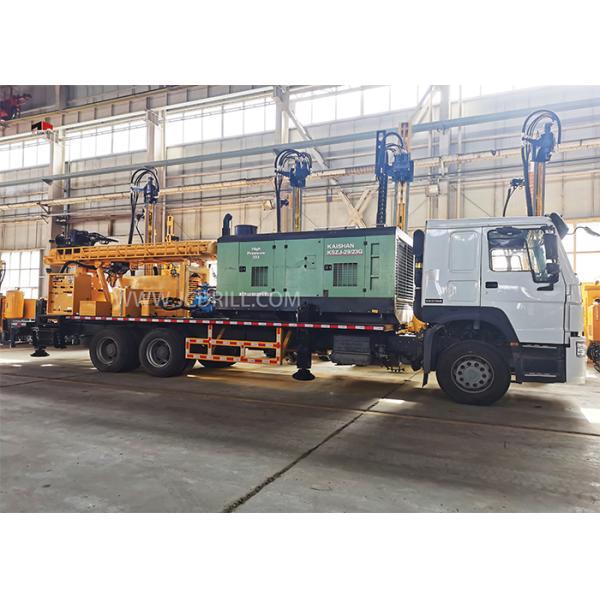 Well Hydraulic 93kw Truck Mounted Water Drilling Rig For Agriculture