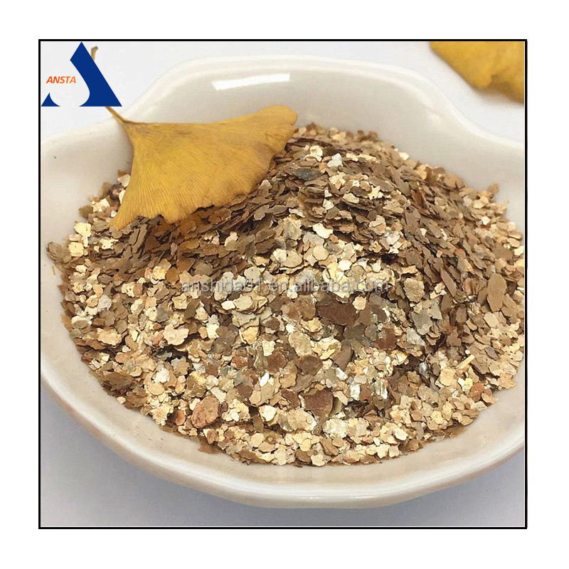 Calcined Gold Mica Flakes Golden Mica Flakes for decoration