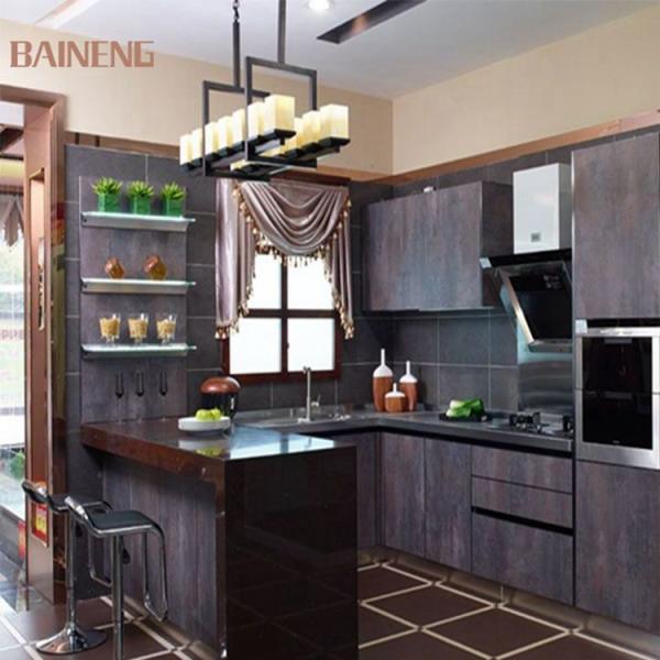 jinhengsteel Retro style high end kitchen cabinet designs with stainless steel cabinet