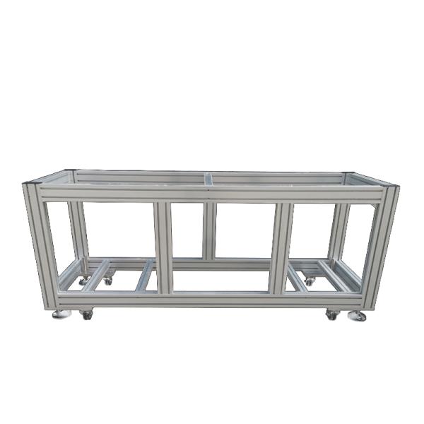Alloy 6060 Industrial Aluminum Frame Extrusion Profiles Anodizing 2.6kg/M