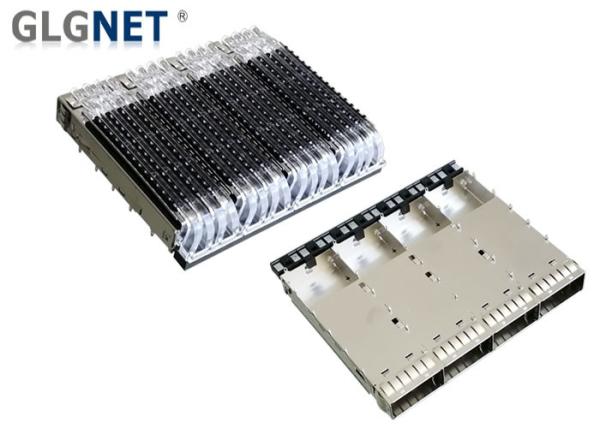 QSFP28 Cage 4 Ports QSFP28 Cage Assembly with Heat Sink for 40G to 100G Ethernet