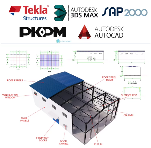 Prefabricated Workshop Prefab Steel Structure Farm Storage Warehouse Metal Building Kits