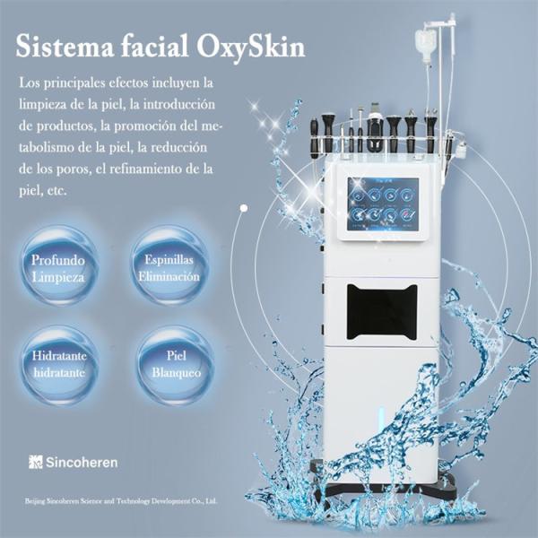 Women Facial Clean 6 In 1 Hydrodermabrasion Machine 10.4 Inch Screen Sincoheren