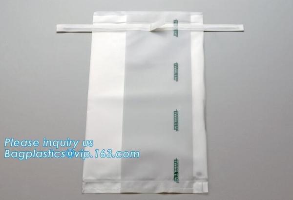 Fisherbrand™ Sterile Polyethylene Sampling Bags Capacity: 120mL, Bags with Flat-Wire Closures, Sample Collection and Tra