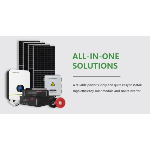 Home Sistema de energía solar 8KW 5KW 3KW Kit solar 20KW 10KW Sistema de energía solar fuera de la red