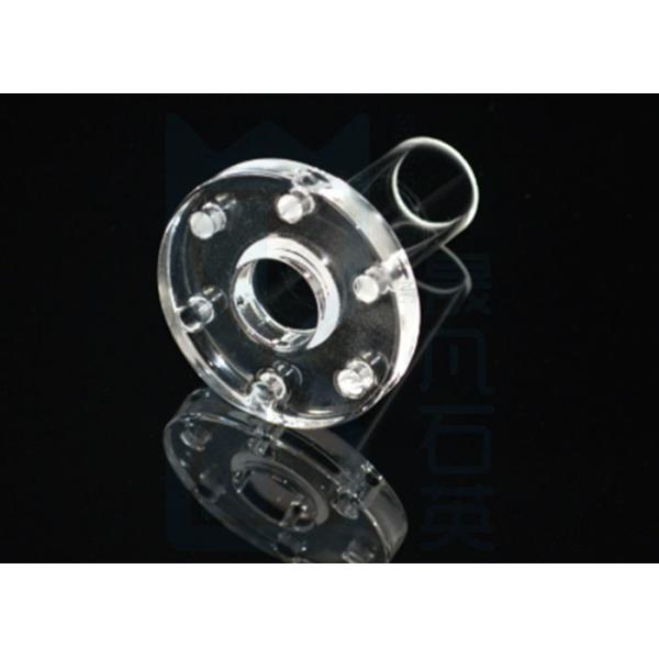 Фланец трубки кварца ISO9001 1100℃ Sio2