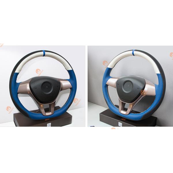 Hand Sewing Artificial Leather Black DIY Customized Steering Wheel Cover For Honda Civic 8 2006 2007 2008 2009 2010 2011