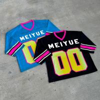 Logo de T-shirt Jersey personnalisé T-shirt OEM en gros Drop Shoulder Basketball Sports été surdimensionné en maille Jersey pour hommes