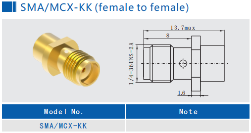 SMA Мужчина к MCX Мужчина RF Коаксиальный адаптер Brass Body Center Pin PTFE Диэлектрик 6GHz