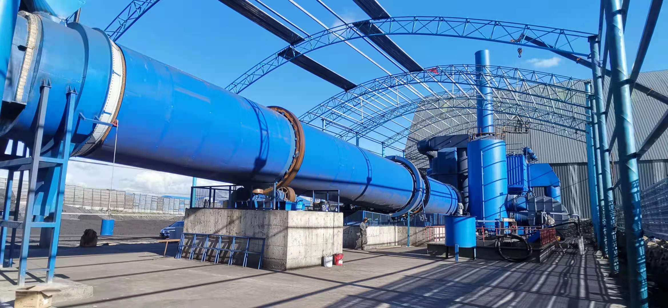 Kaolin Drying And Calcining Equipment 10TPH - 14TPH Industrial Rotary Dryer