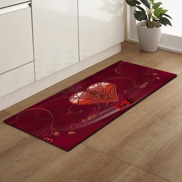 Tapete de Mats Anti Fatigue Anti Slip do assoalho da cozinha do dia de Valentim