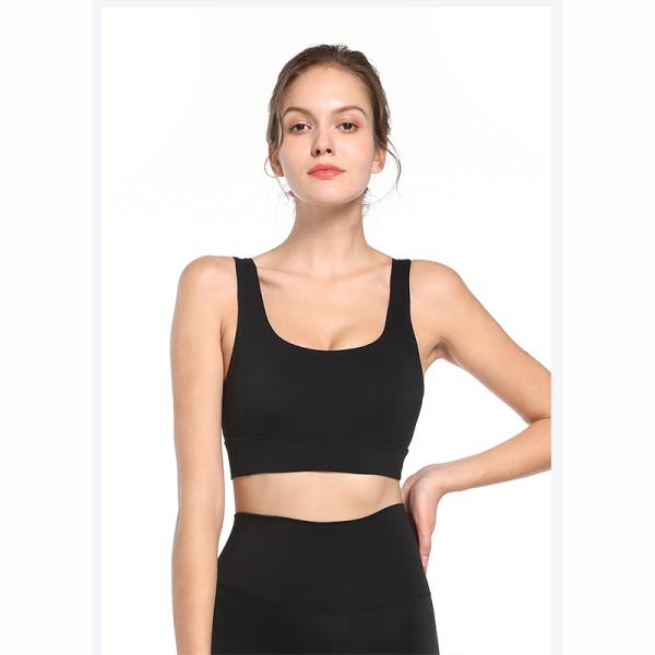 Full Cup Plus Size Moisture Wicking Sports Bra Soft U Neck For Fat Women