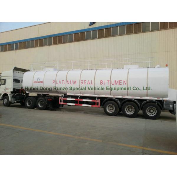 50Ton liquid Asphalt Tanker Semi-trailer with 2TBL45P BALTUR Heating and Insulation