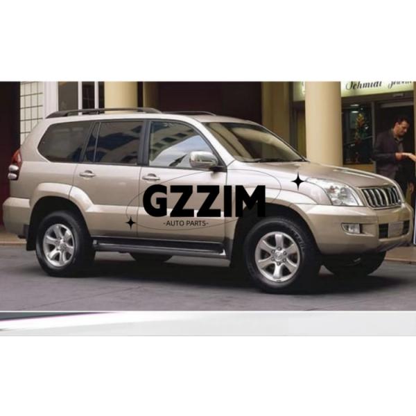 Toyota Prado FJ120 2003-2009 LHD Car Matas de piso negras TPE Almohadillas de piso almohadilla de pie Accesorios interiores de automóviles Almohadilla de piso